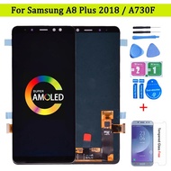 Lcd TOUCHSREEN SAMSUNG A8 PLUS A8+ AMOLED Super Thin Precision Installation.