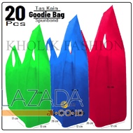 MURAH 1 Kodi Isi 20 pcs Tas Kain SpunBond Model Kresek Ukuran S, M, L Besar Jumbo Untuk Kantong Bela