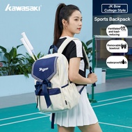 Kawasaki 2026 NEW Badminton Backpack Women JK Bow College Style Sports Backpack Travel Bag Lightweig