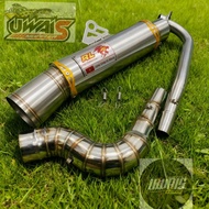 Exhaust RL Redleo Short Legend SLR110 SLR115Fi EX5 WAVE100 WAVE125 Dash110