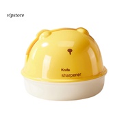 (VIP)  Practical Knife Sharpening Tool Cute Bear-shaped Knife Sharpener with Strong Suction Cup Tung