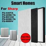 Compatible with Sharp Air Purifiers FU-440TA FU-40SE-TA FU-R51CH FU-60SE-TA FU-888SV Carbon Fiber Hi