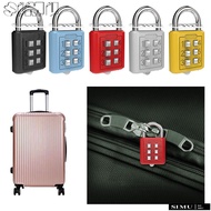 SIMULR 6 Digit Button Password Lock Metal Anti-theft Security Backpack Zipper Lock