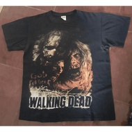 เสื้อยืดพิมพ์ลายแฟชั่นเสื้อ The Walking Dead ลายตาเทา ของแท้มือ1 ผ้าฝ้าย 100%S-5XL