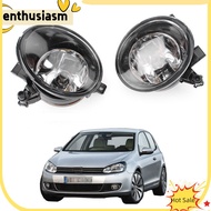 ENT 1 Pair Front Fog Light Lamp Lens With Bulbs Compatible For Golf MK6 Jetta MK6 Tiguan CADDY MK3 SEAT ALHAMBRA