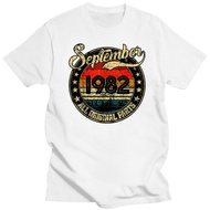 New Vintage September 1982 Shirt 37 Years Old 1982 Birthday Gift T-Shirt Unisex Men Women Tee Shirt