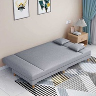 {Sg Sales} Multifunctional Sofa Bed Folding Dual-Use Single Simple Sofa Small Apartment Integrated Living Room Fabric Sofa Folding Bed Removable and Washable Sofa Set 1/2/3 Seater