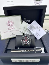 TITONI  海洋探索Seascoper 600 CarbonTech  龍年全球限定版 附送尼龍錶帶