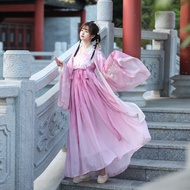 Chinese Style Hanfu Skirt Suit Original Hanfu Female Hanfu Full Set One Set New Student Costume Big Sleeve Super Fairy Traditional Costume