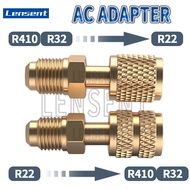 Lensent Adapter R410a to R22 Adapter R22 to R410a  R32 Adapter 180° Charging Hose R134a R32 R22 R410