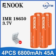 （Ready Stock）Enook Orange 18650 6800mAh Max 45A rechargeable battery 3.7V