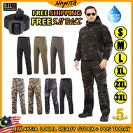 Seluar dalam cargo pants men FREE 511BELT💥💥Waterproof Shark skin Pants Sharkskin Military PantsSoft 