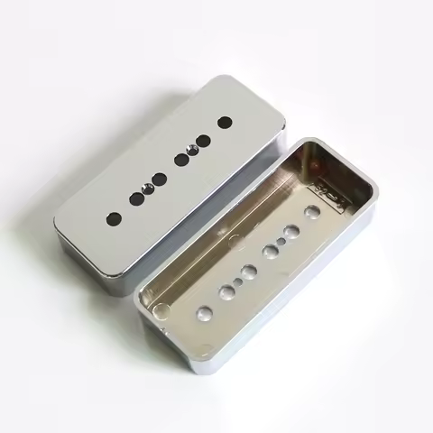 Donlis 2pcs Chrome P90 Guitar Pickup Cover Soap Bar Plastic Covers Plated With 50mm/52mm string spac