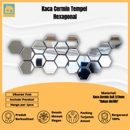 Hexagonal Mirror Glass (ORIGINAL MIRROR) Glass Mirror Wall Mirror Wall Mounted Mirror Wall Decoratio