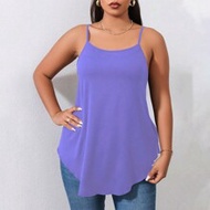 ผู้หญิงสีทึบ Simple Plus ขนาด Cami Top และ Camisole