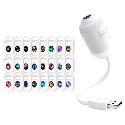 B23B Galaxy Dream Star Smart Night Light Projection Projector 360 Mini Starry Sky Ocean Star Lamp