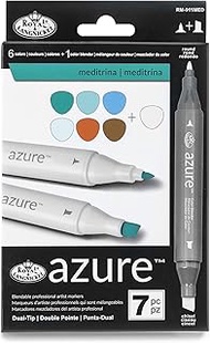 Royal Brush RM-911MED Azure Marker Set, Multicolor