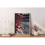 F1  Formula 1  Vintage F1 Monaco Marlboro Poster  Vintage Poster  Retro Art Print  Canvas Wall Art  