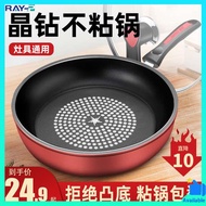 non stick frying pan frying pan non stick Deepening Pan Non-stick Pan Household Small Frying Pan Breakfast Frying Pancake Steak Special Omelet Induction Cooker 920Y