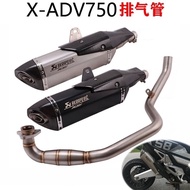 Akrapovic Full System Honda X-ADV 750 XADV750 Carbon Silver Exhaust + Manifold Plug And Play PNP Yos