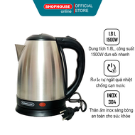 Ấm siêu tốc inox 18L Sunhouse SHD1182