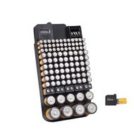 Battery Organizer and Storage Case with Tester - Battery Storage Box for Wall or Drawer - Max. 114 B