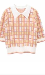 全新日本 31 Sons de mode格仔修身針織上身