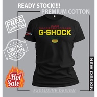 2024 fashion T-shirt Casio G-shock Rasta / G-shock Premium Tshirt / Baju Microfiber Jersi / Jersey Sublimation / Tshirt/collar/long