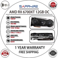 USED SAPPHIRE RX 6700 XT 12GB Graphics Card 2560SP 2581MHz GDDR6 12GB 192Bit 16Gbps GPU TDP 230W HDM