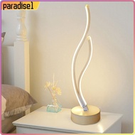 [paradise1.sg] LED Table Lamp Modern Decorative Curved Bedside Light for Home Bedroom Party
