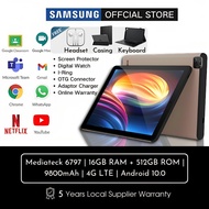 ✨Crazy May Promo✨2024 5G Samsung Galaxy Tab P20 12 Inch Tablet 16GB+512GB  Android 12 Learning Tablet for Online Classroom HD Tablet with Free Gifts (Casing Screen Protector Keyboard Stylus Pen etc))