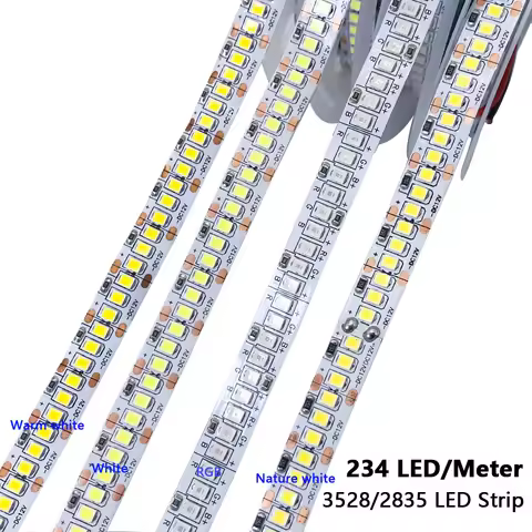 5 12 24 V Volt Led Strip Light RGB PC SMD 2835 Warm White Waterproof 5V 12V 24V LED Strip Tape Lamp 