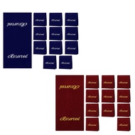 Best- <br>12 Pieces Reserved Seating Signs for Chairs 22 Inch Reserved Signs for Church Pews Cloth P