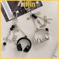 IFFIN Headphone Charms, Y2K Hanging Music Headphone Bag Charms,  Bag Decoration Keychain