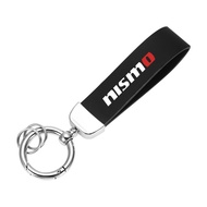 Ciscos For NISMO Car Keychain Leather Key Holder Car Accessories For Nissan Note GTR Qashqai Serena NV350 Kicks Sylphy NV200 X Trail Teana Elgrand