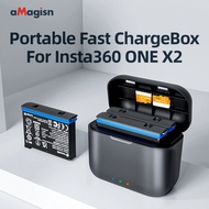 [Ready Stock] aMagisn Amai Insta360 ONE X2 Battery Fast Charging Charging Box 360X2 Accessories 360