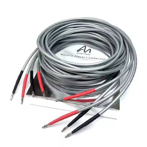 New 1 set 4 pieces HiFi Audio Note sterling silver cable AN-SPXII Audiophile Speaker amplifier line 