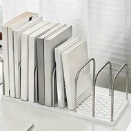 1 Piece Desktop Bookshelf | Non Slip Base With Adjustable Partition Vertical Small Book Stand | Mode