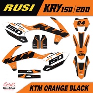 ♞RUSI KRY 150/200 Full Body Decals Sticker (Free Logo Stickers)