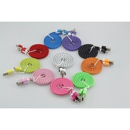 Micro USB Charger Cable 1M Nylon Braid Shoelace Data Cable