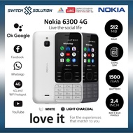 ORIGINAL NOKIA 6300 4G (512mb RAM | 4gb ROM)[Dual SIM |1500 MAh |The Social Media |MP3 Playback]-1Ye