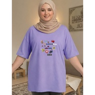 2Y790 [AIYOU] XL-5XL T shirt Women Plus Size Tshirt Woman Korean Style Plus Size Crop Top Couple T S