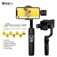 Brica Steady Pro New 2023 Gimbal 3-Axis Smartphone Stabilizer Nova Kit