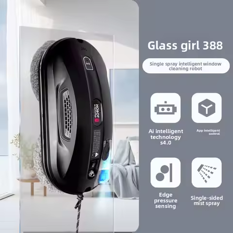 HOBOT 388 Commercial Double Side Outdoor Magnetic Window Cleaner Magnet / Automatic Wireless Remote 