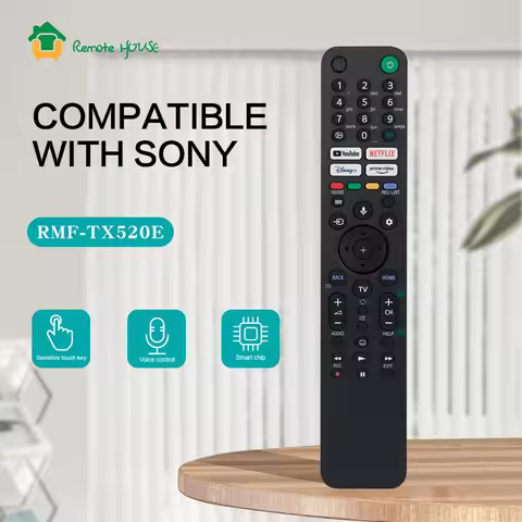 Replacement Voice Remote Control for Smart Sony TV RMF-TX520P RMF-TX520E KD75X80J KD85X80J XR-75X90C
