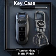 Titanium Gray for Audi A3 A4 B9 A6 C8 A7 S7 4K A8 D5 S8 Q7 Q8 SQ8 E-tron 2018 2019 2020 2021 Car Key