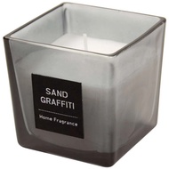 NITORI Glass Candle George BK Sand Graffity