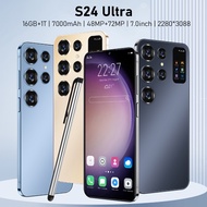 S24 Ultra Smartphone 16GB+1TB 7.0 inch Cellphone 7000mAh Full HD Camera Android Phone