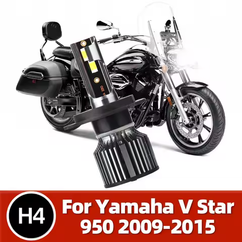 LSlight 1PC LED Motorcycle Headlamp 12V For Yamaha V Star 950 2009 2010 2011 2012 2013 2014 2015 CSP
