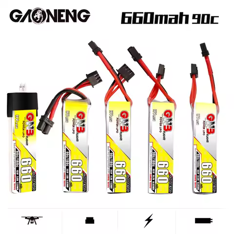 3Pcs/Set Gaoneng GNB 1S/2S/3S/4S/6S HV Lipo Battery 660mAh Max 180C For Emax Tinyhawk King Kong Ldar